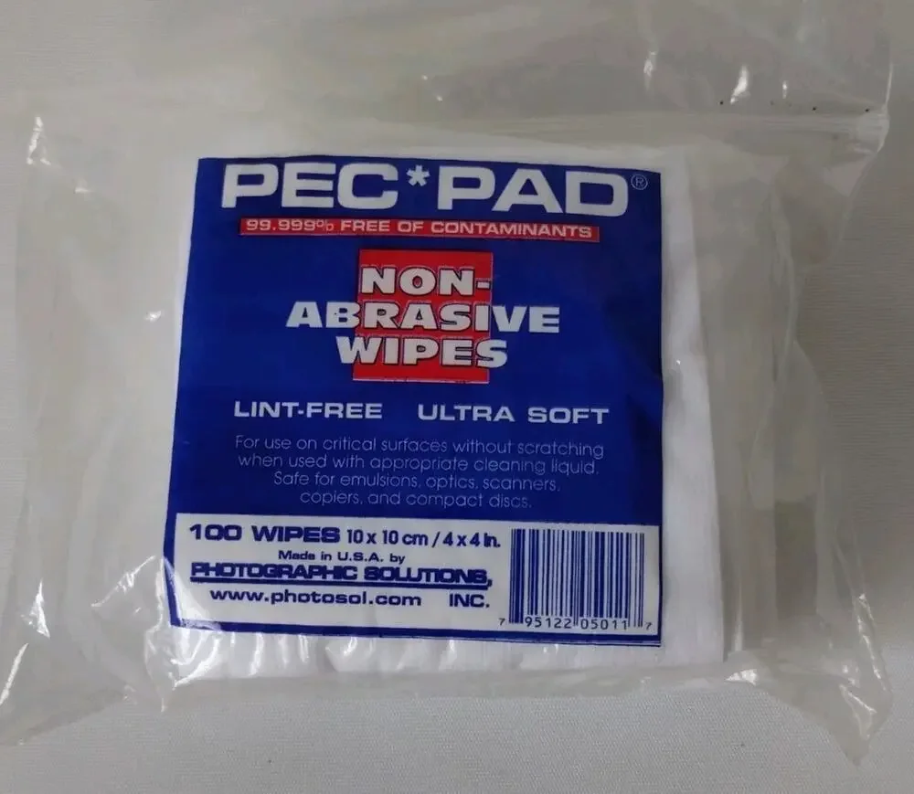 PEC-PAD Lint Free Wipes 4”x4” Non-Abrasive Ultra Soft Cloth for Cleaning...